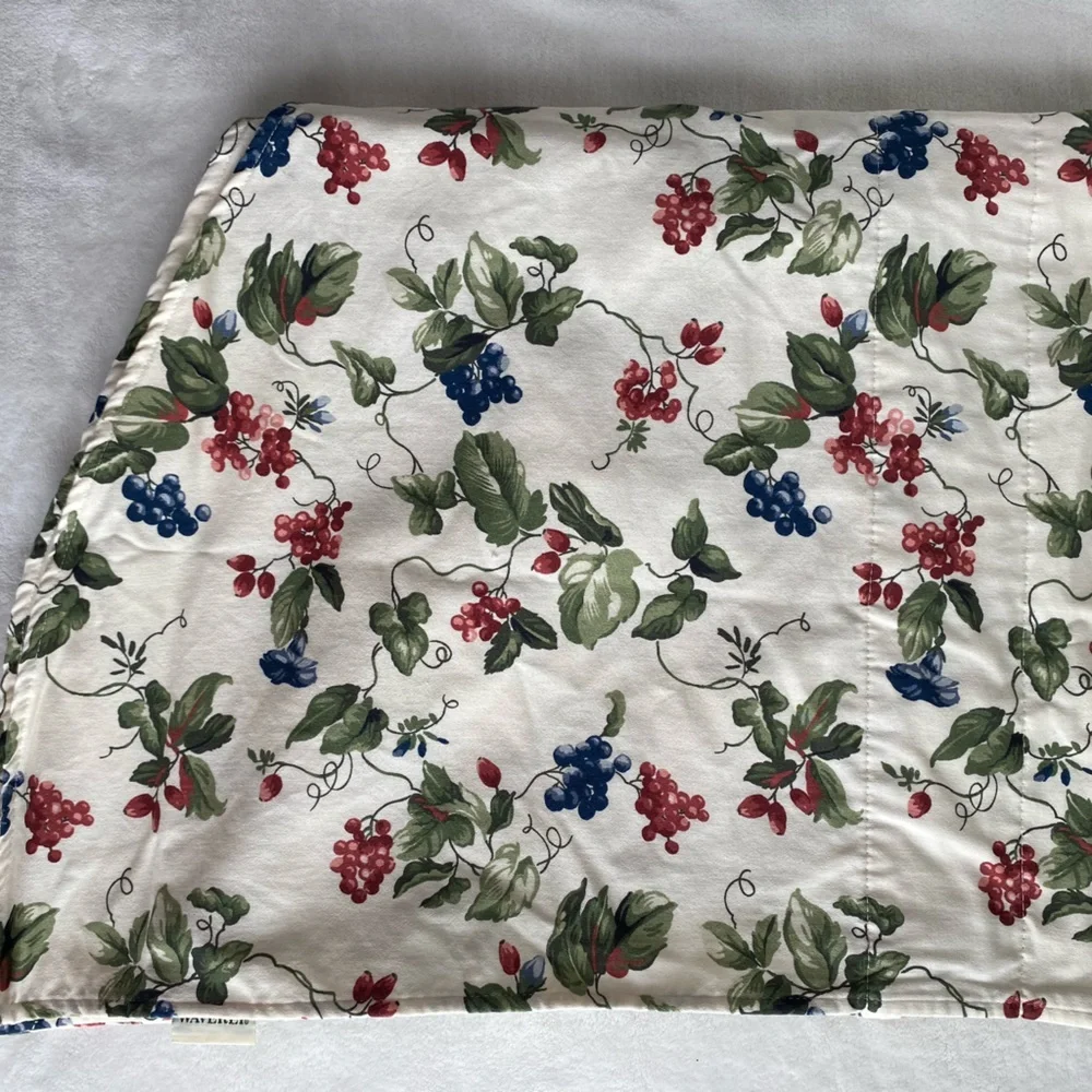 Vintage Waverly Orchard Trail Set Of 2 Curtains Valances Scalloped Cottage‎ Core